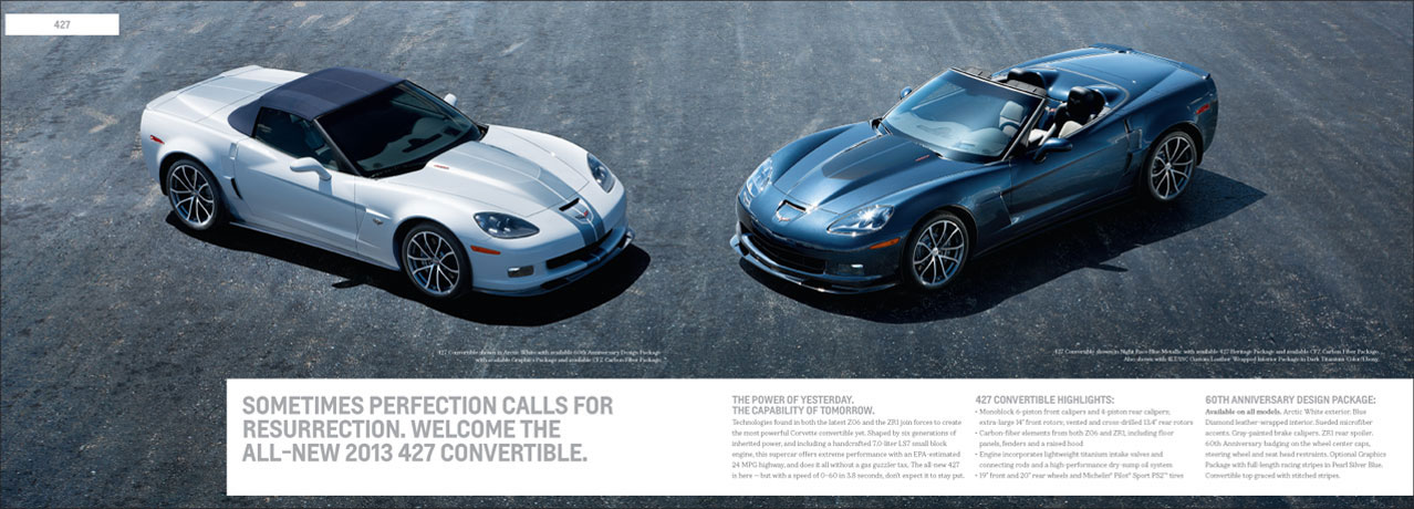 Corvette 2013 Catalog Spread